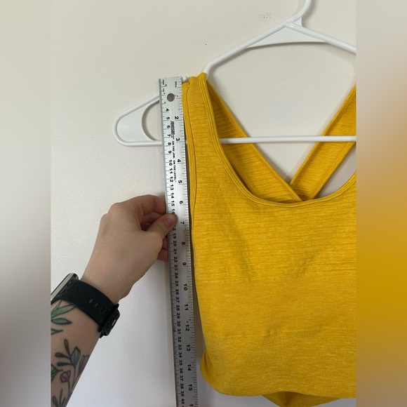 Alphalete Revival Vault Yellow Sports Bra Size XS - Picture 3 of 6